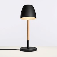 Lámpara de Estilo Nórdico para Living Luz Cálida con Soporte de Madera